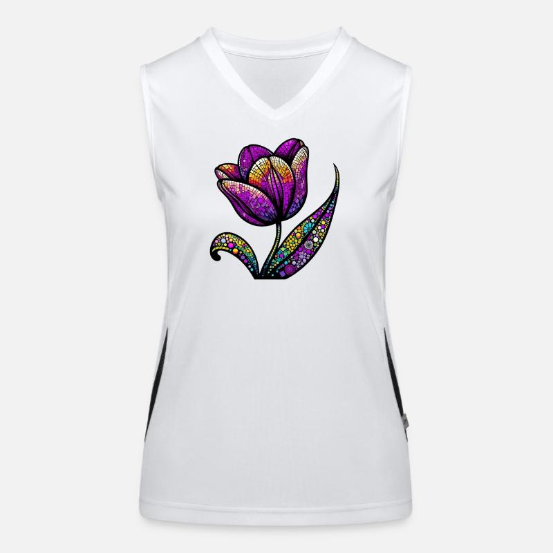 Tulipe Débardeur respirant contrasté Femme