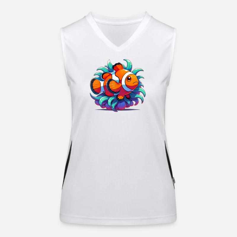 Clownfisch Funktionelles Kontrast-Tank Top für Frauen