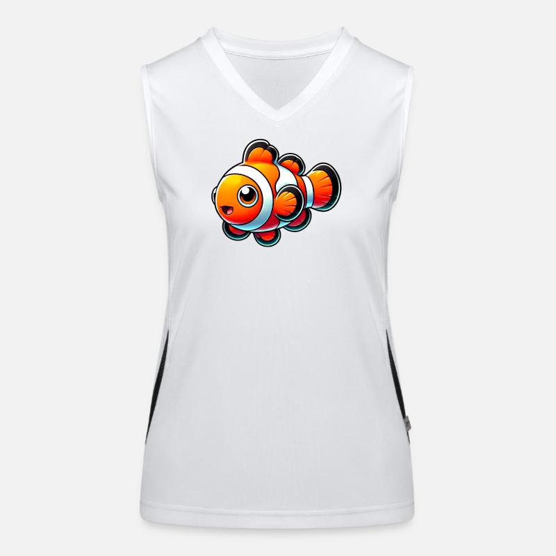 Clownfisch Funktionelles Kontrast-Tank Top für Frauen
