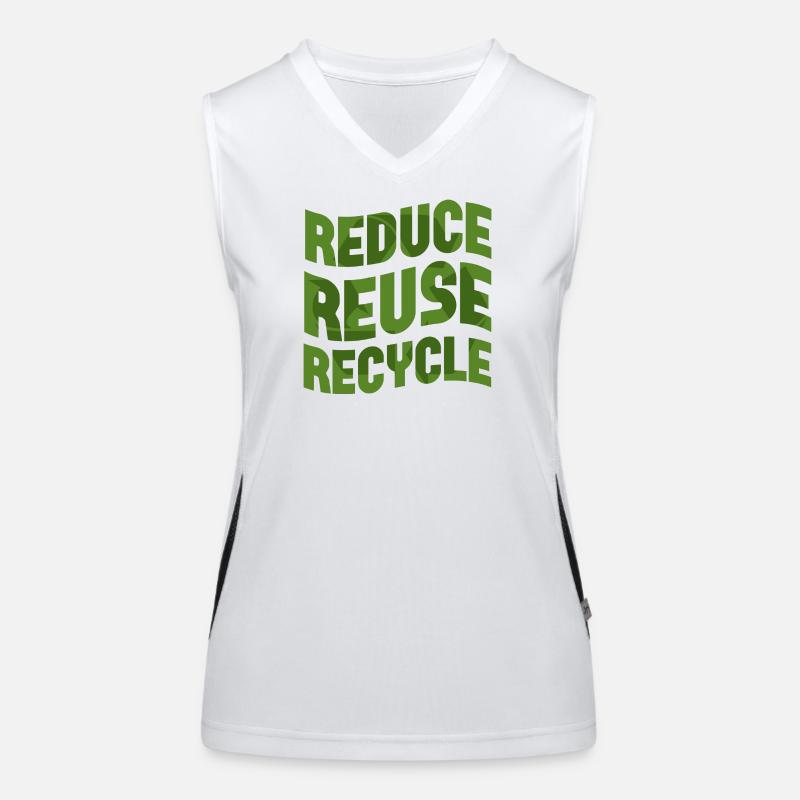 Reduce Reuse Recycle Women's Functional Contrast Tank Top