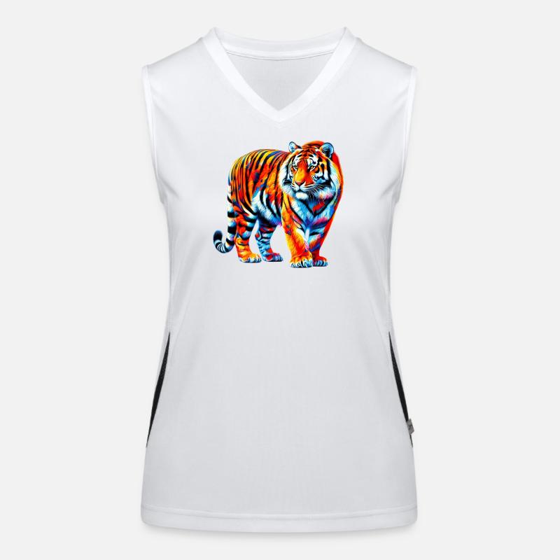 Tigre Débardeur respirant contrasté Femme