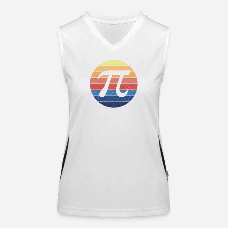 Math Pi Retro Women's Functional Contrast Tank Top