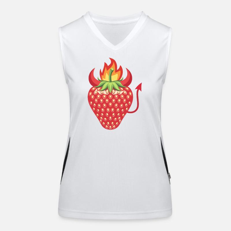 Devilish Strawberry Women's Functional Contrast Tank Top