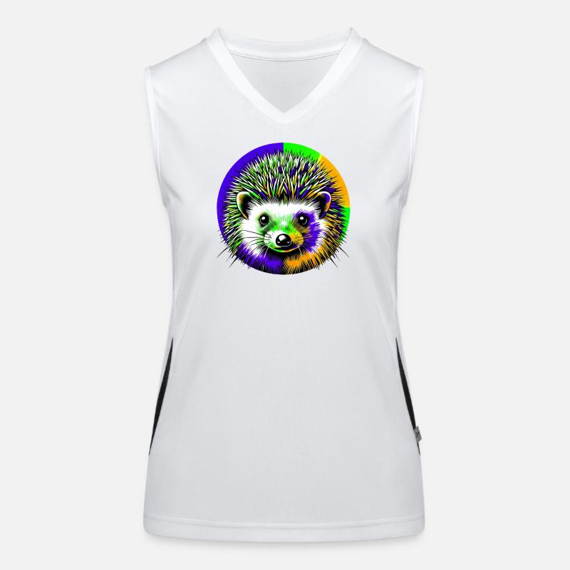Igel Funktionelles Kontrast-Tank Top für Frauen