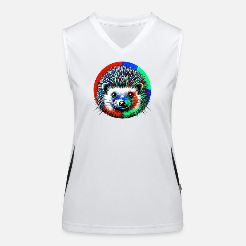 Igel Funktionelles Kontrast-Tank Top für Frauen