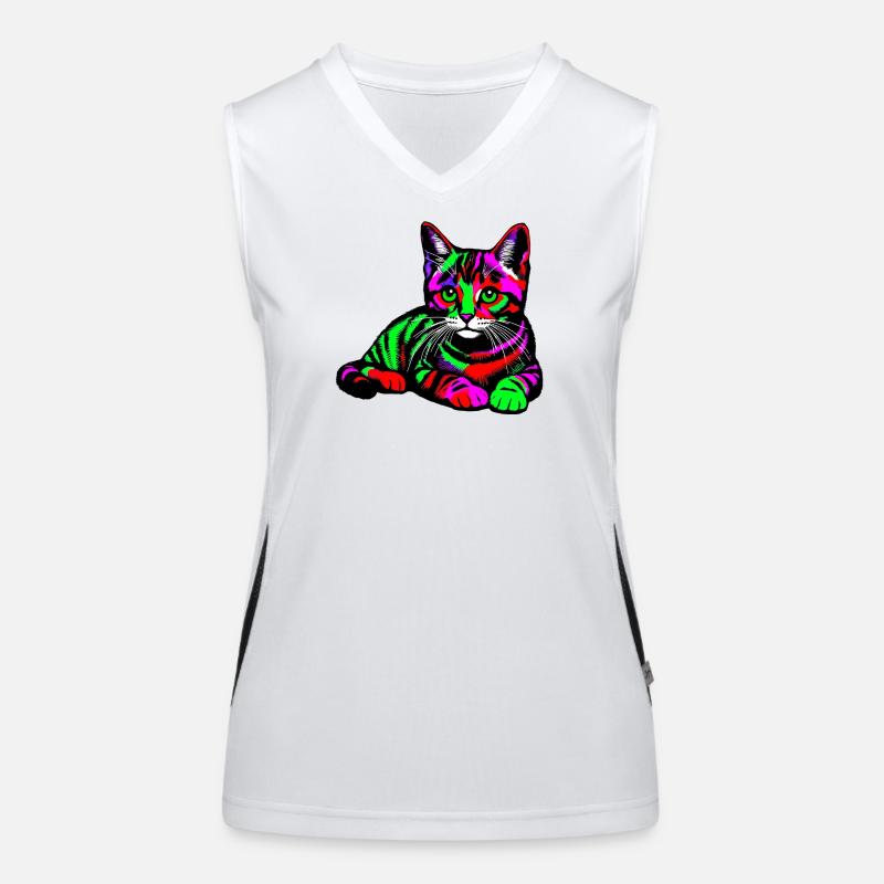 Chat Débardeur respirant contrasté Femme