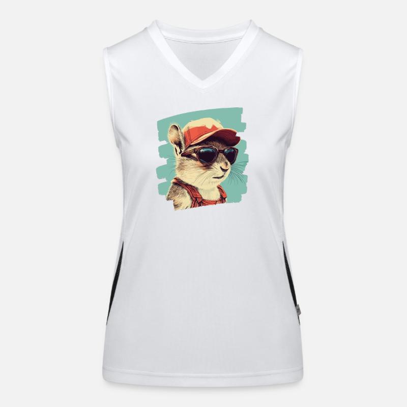 Chipmunk Retro Women's Functional Contrast Tank Top
