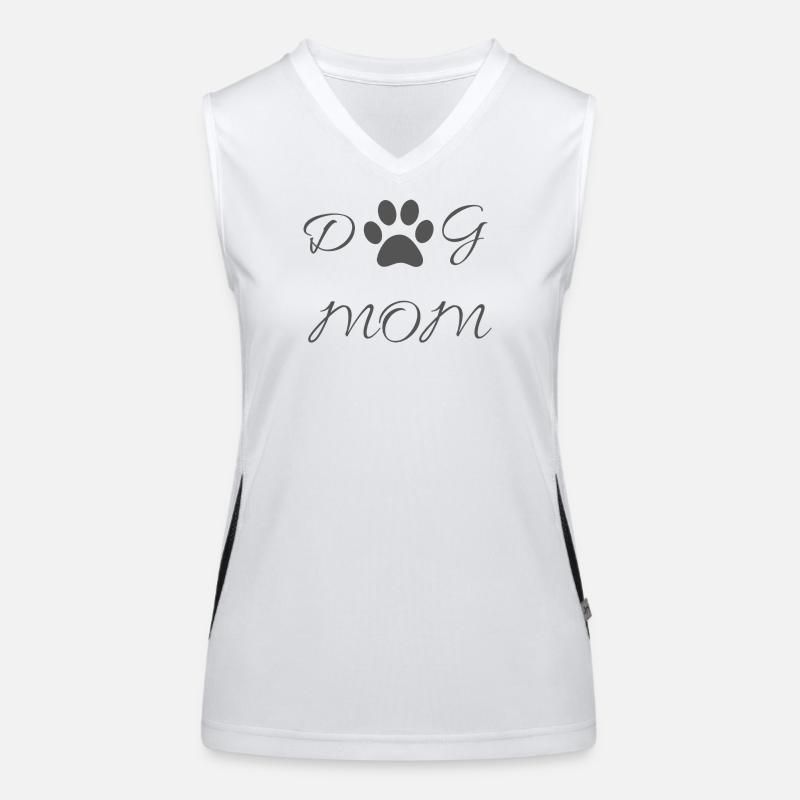Dog mom Funktionelles Kontrast-Tank Top für Frauen