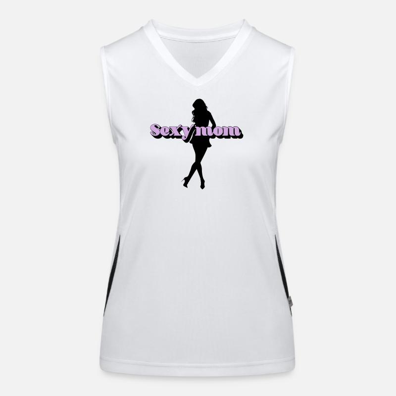 Sexy Mama Funktionelles Kontrast-Tank Top für Frauen