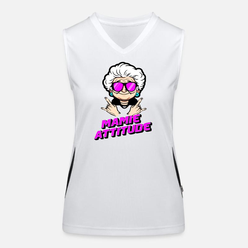 Granny attitude Women's Functional Contrast Tank Top