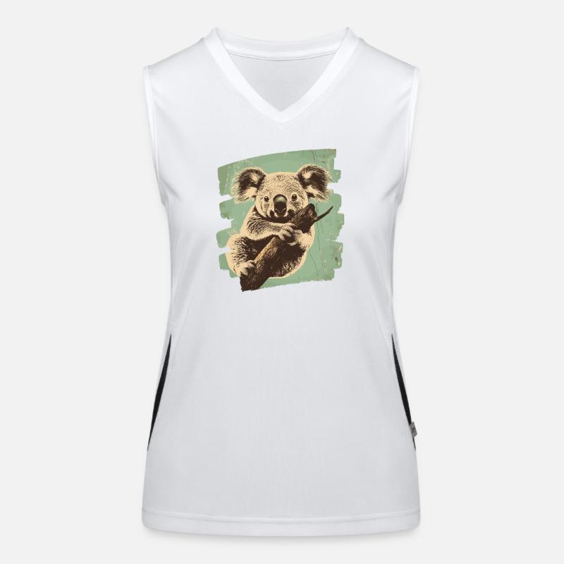 Koala Bear Women's Functional Contrast Tank Top