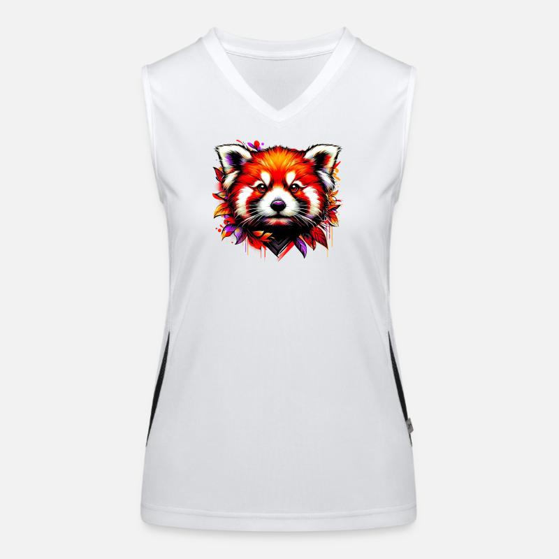 Kleiner Panda Funktionelles Kontrast-Tank Top für Frauen
