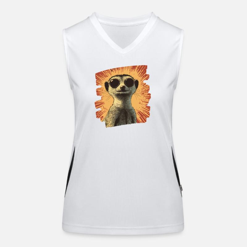 Suricate Rétro Débardeur respirant contrasté Femme
