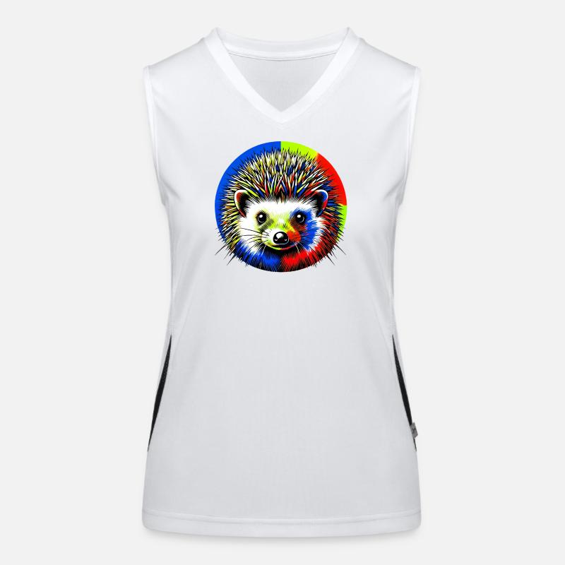 Igel Funktionelles Kontrast-Tank Top für Frauen