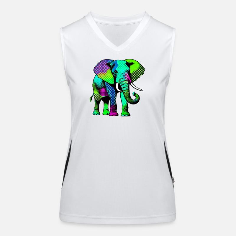 Éléphant Débardeur respirant contrasté Femme