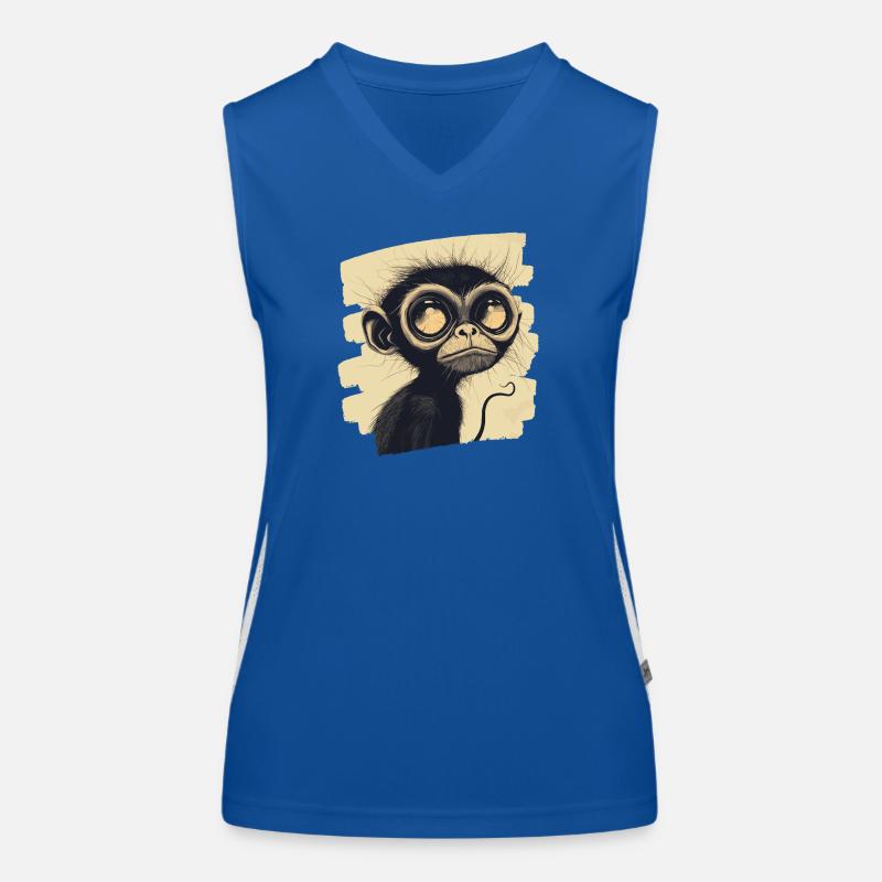 Affe Funktionelles Kontrast-Tank Top für Frauen
