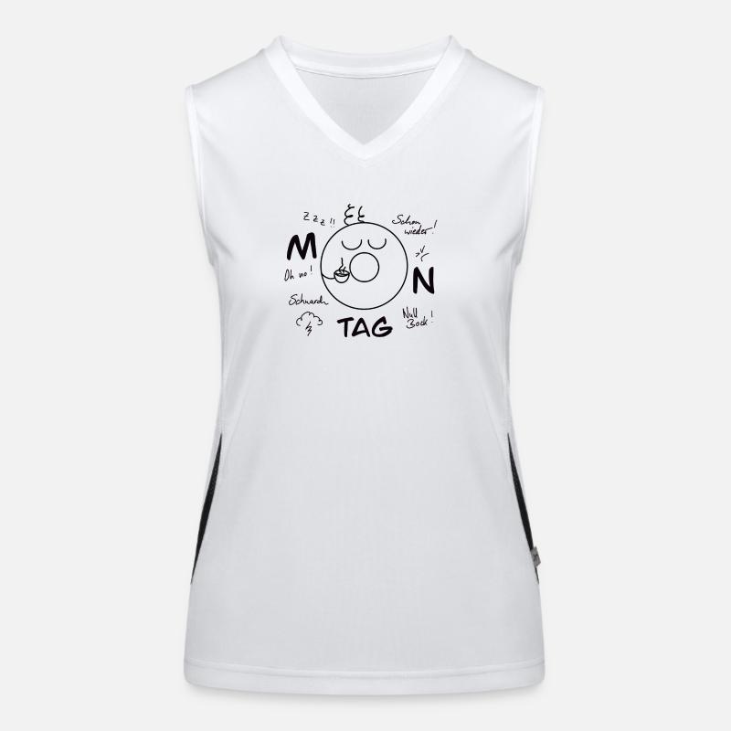 Montag Blues Funktionelles Kontrast-Tank Top für Frauen
