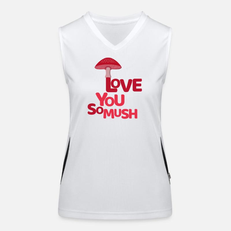 Ich liebe dich So Mush Valentinstag Süßer Pilz Funktionelles Kontrast-Tank Top für Frauen