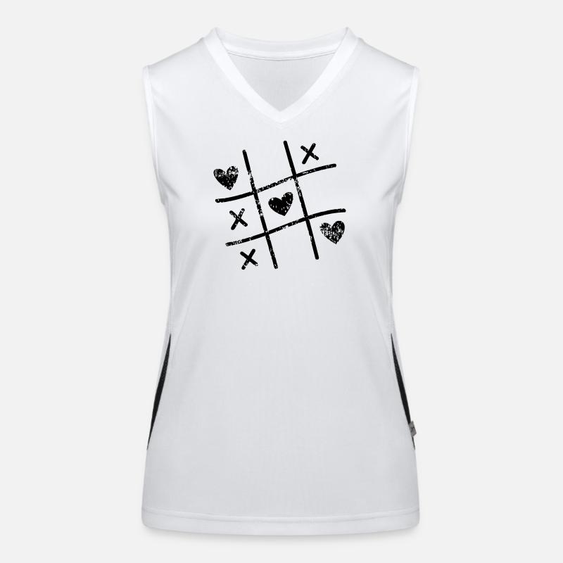 Saint-Valentin Saint-Valentin Saint-Valentin Débardeur respirant contrasté Femme