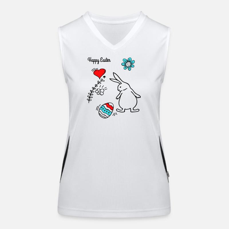 Happy Easter Women's Functional Contrast Tank Top