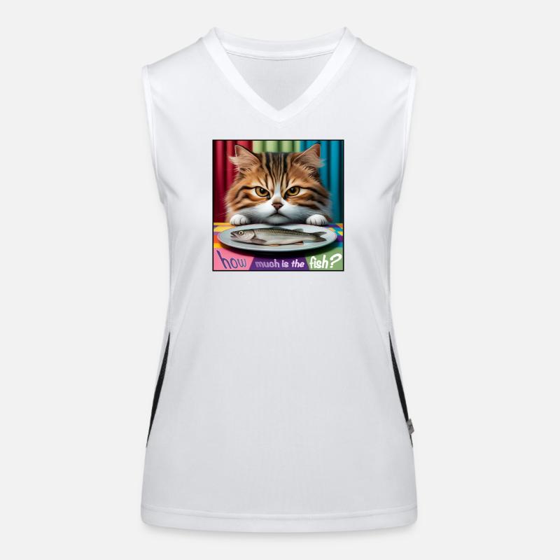 Combien coûte le chat poisson Débardeur respirant contrasté Femme