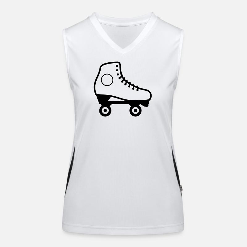 Künstlerischer Rollschuh Funktionelles Kontrast-Tank Top für Frauen