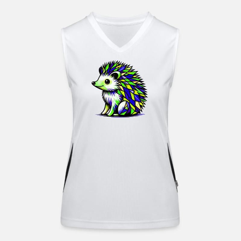 Igel Funktionelles Kontrast-Tank Top für Frauen