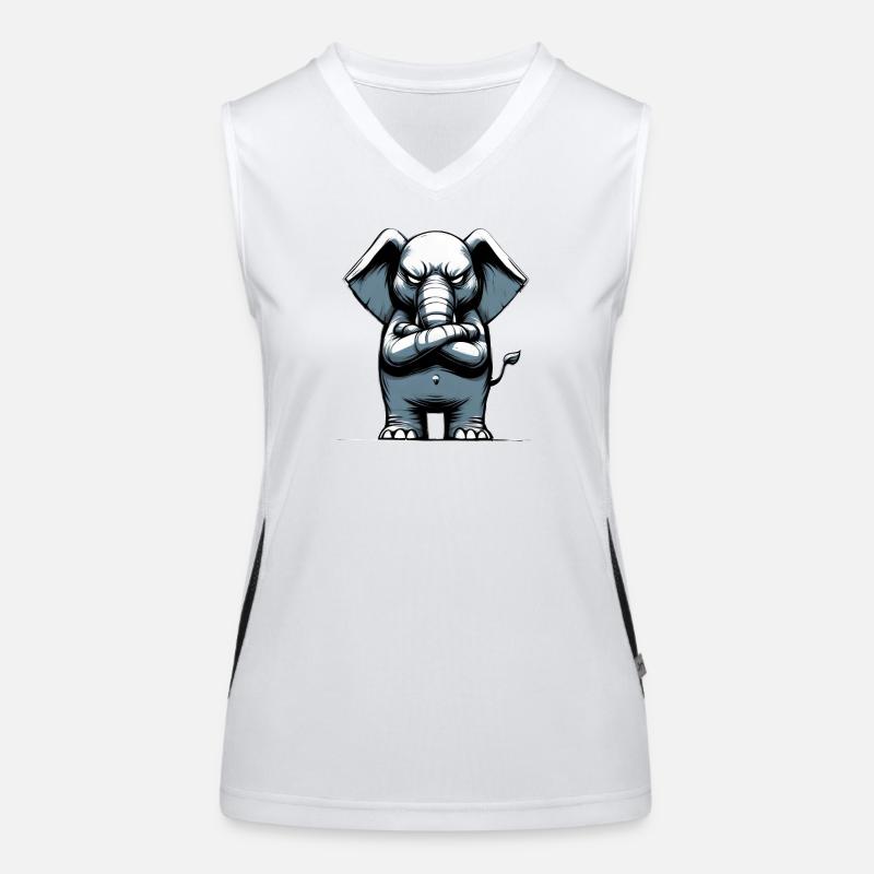 Elephant Bad Guy Women's Functional Contrast Tank Top