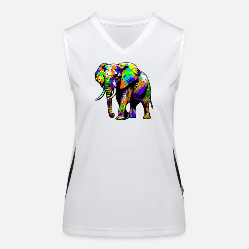 Éléphant Débardeur respirant contrasté Femme