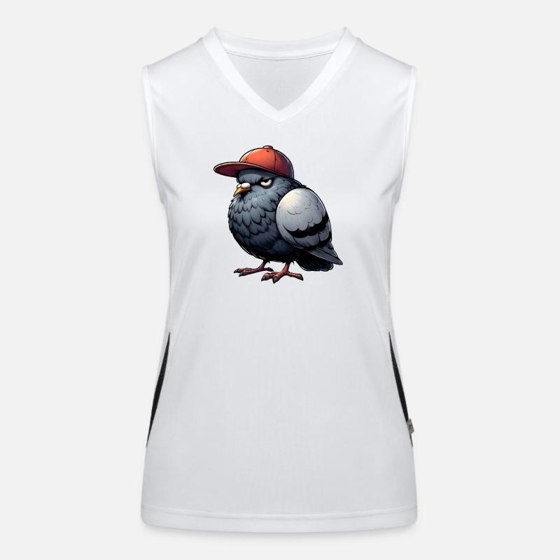 Taube Hiphop Kappe Funktionelles Kontrast-Tank Top für Frauen