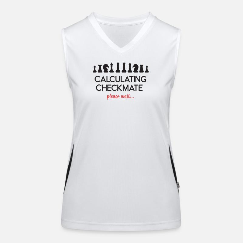 Chess - Calculating Checkmate. Please Wait... Women's Functional Contrast Tank Top