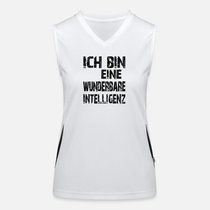 KI Spruch Ich bin eine wunderbare Intelligenz Funktionelles Kontrast-Tank Top für Frauen