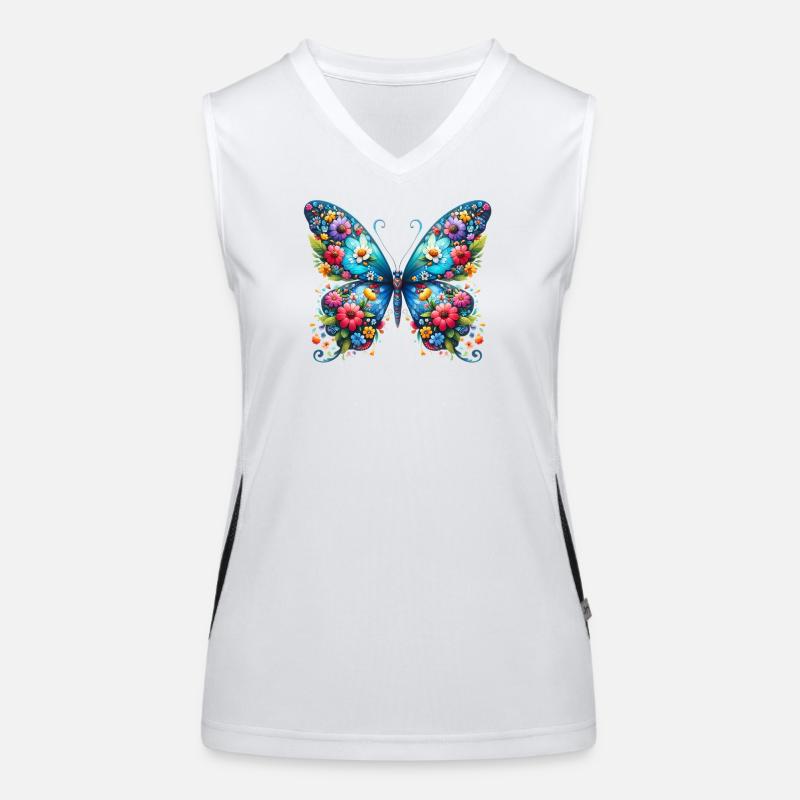 Papillon Débardeur respirant contrasté Femme
