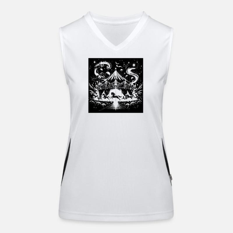 Circus Abstract Gradient Women's Functional Contrast Tank Top