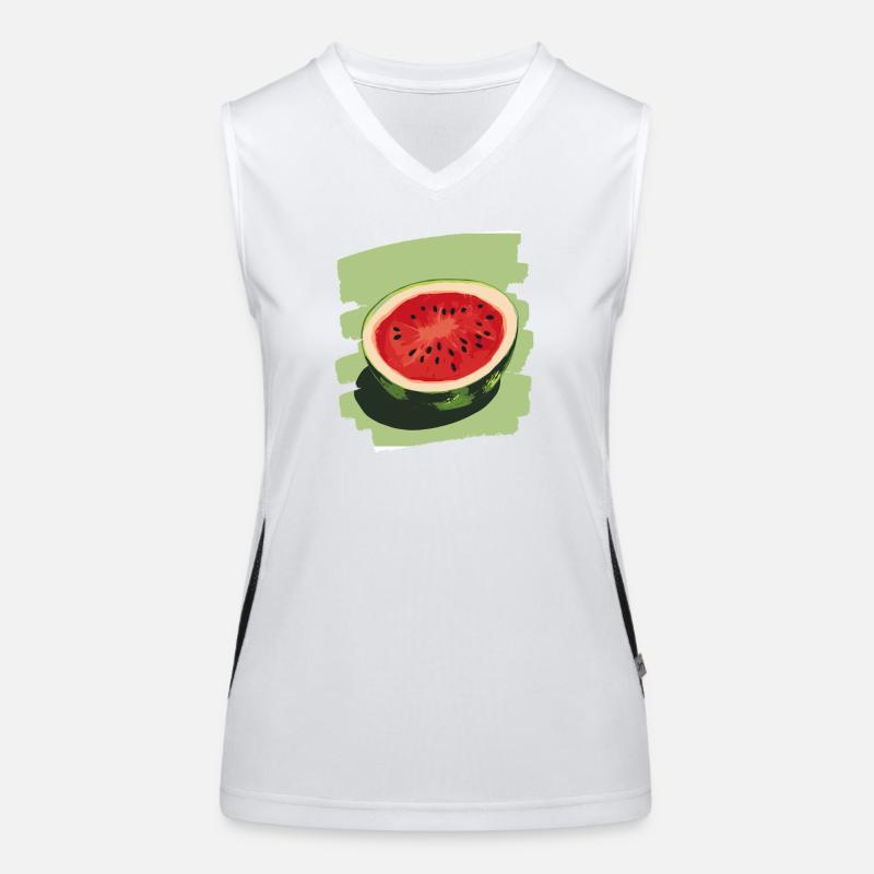 Pastèque Débardeur respirant contrasté Femme