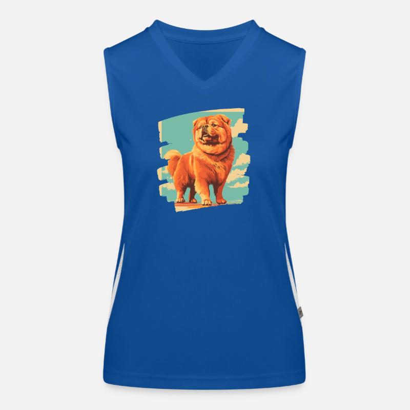 Chow Chow Funktionelles Kontrast-Tank Top für Frauen