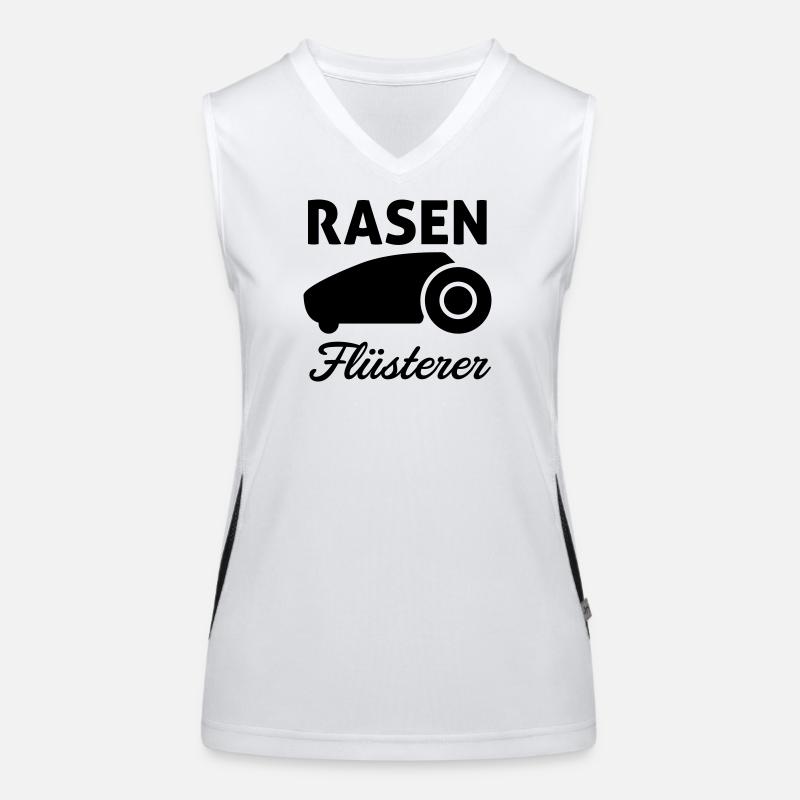 Rasen Flüsterer Funktionelles Kontrast-Tank Top für Frauen