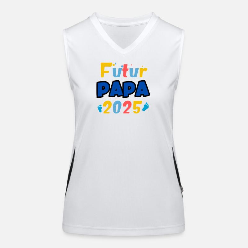 Future Dad 2025 Rainbow Women's Functional Contrast Tank Top
