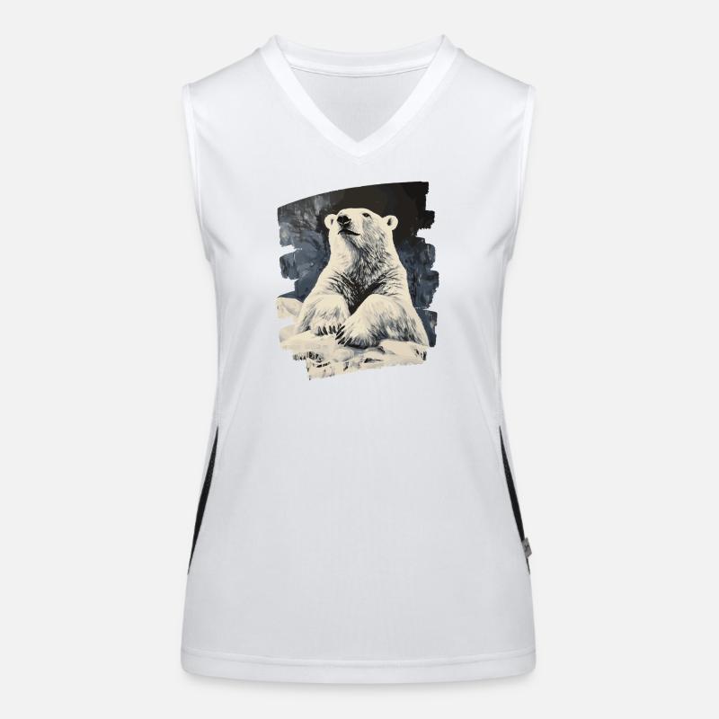 Polar bear Women's Functional Contrast Tank Top