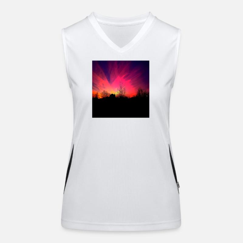 Sunset Violet Sunset Affiche Débardeur respirant contrasté Femme