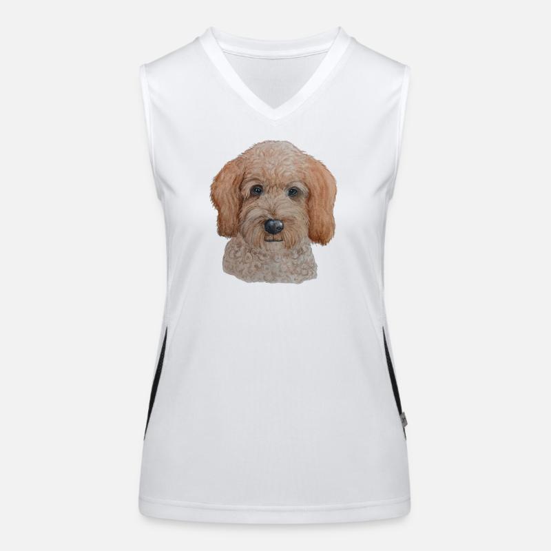 Labradoodle Women's Functional Contrast Tank Top