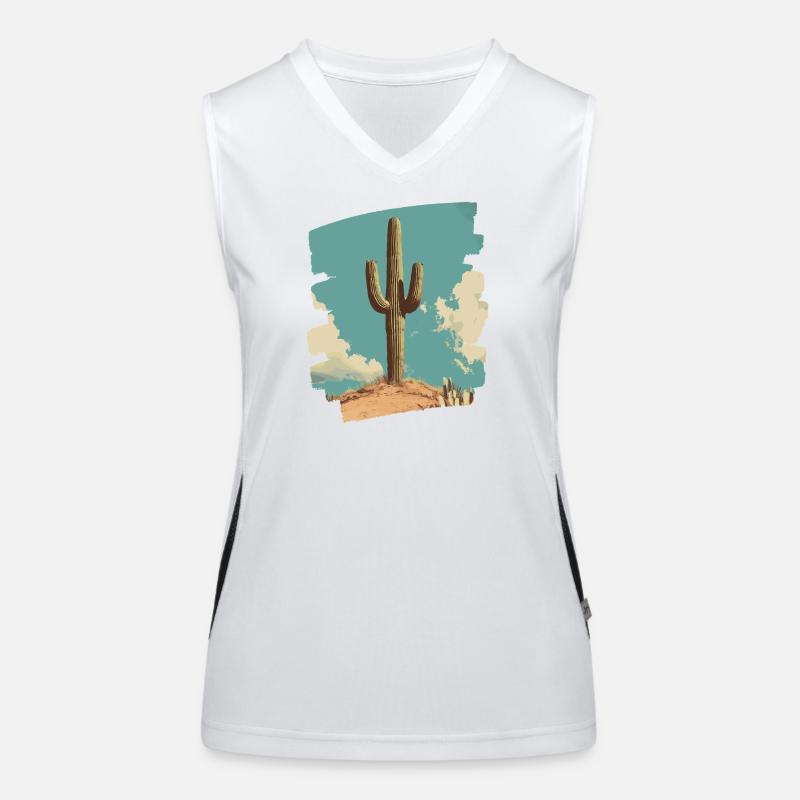 Cactus Débardeur respirant contrasté Femme