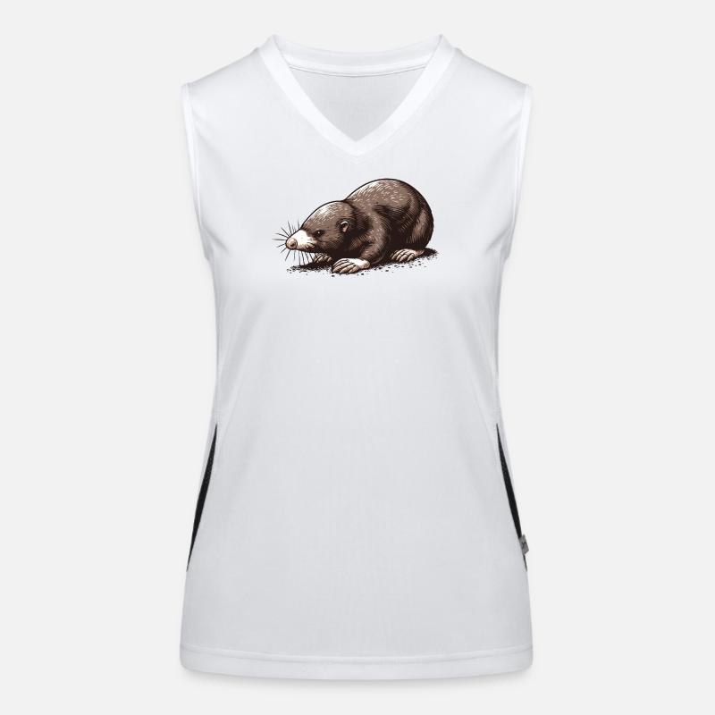 Maulwurf Funktionelles Kontrast-Tank Top für Frauen