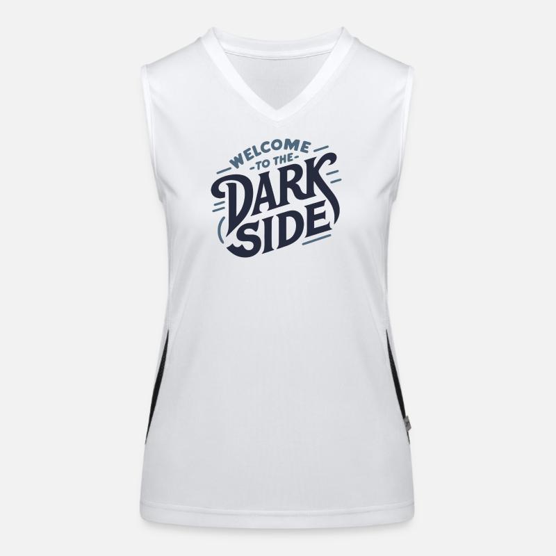 Die dunkle Seite Funktionelles Kontrast-Tank Top für Frauen