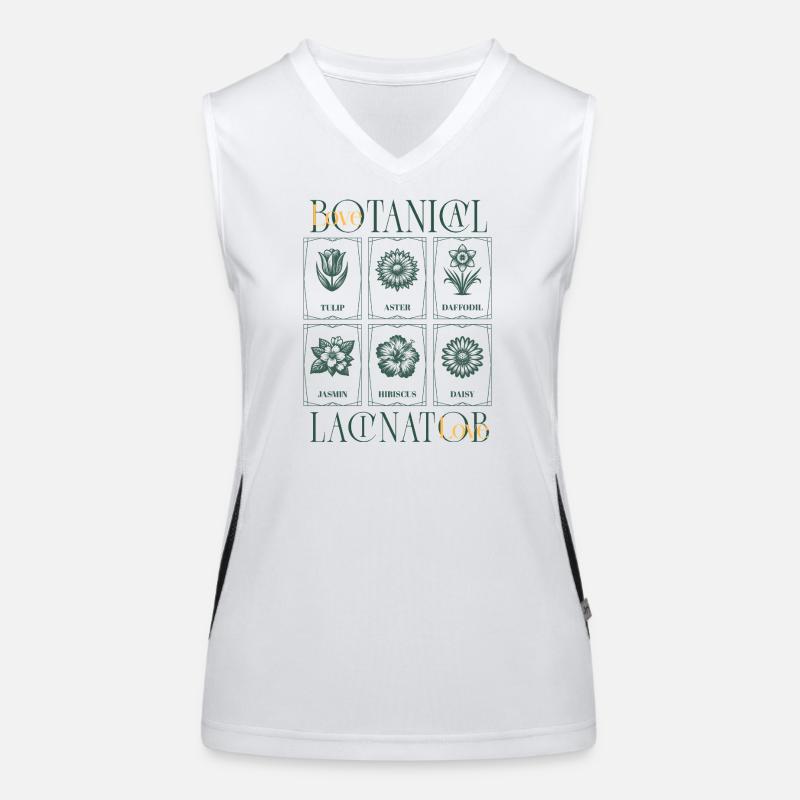 Botanical Love Funktionelles Kontrast-Tank Top für Frauen