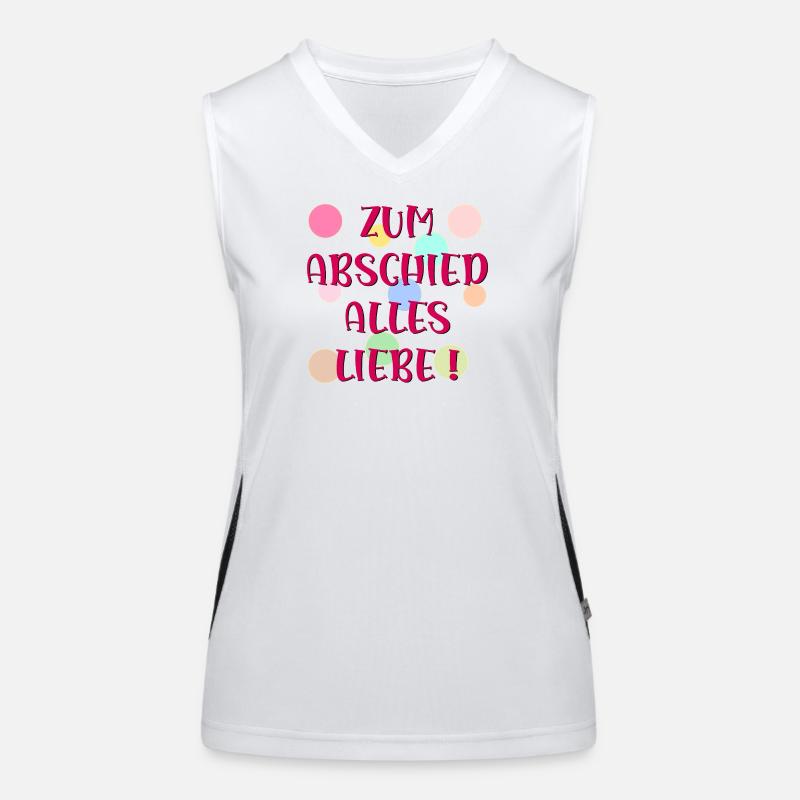 ABSCHIED - ALLES LIEBE WUENSCHEN Funktionelles Kontrast-Tank Top für Frauen