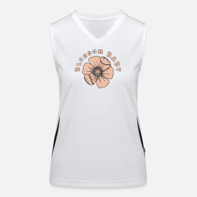 Jolie fleur - Conception de fleur de printemps mignonne Débardeur respirant contrasté Femme