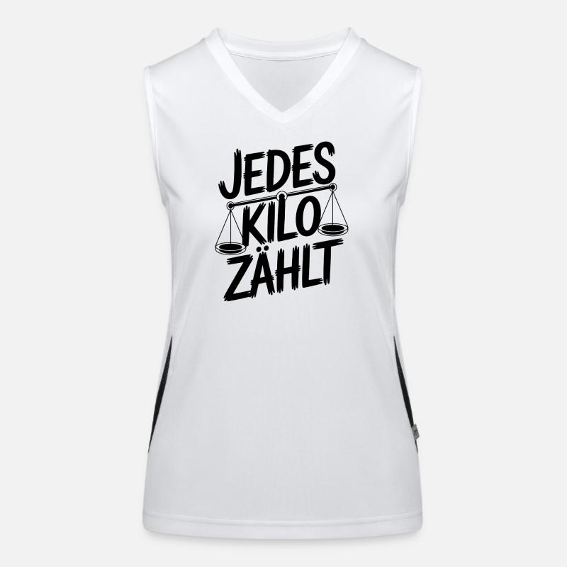 Chaque kilo compte Débardeur respirant contrasté Femme