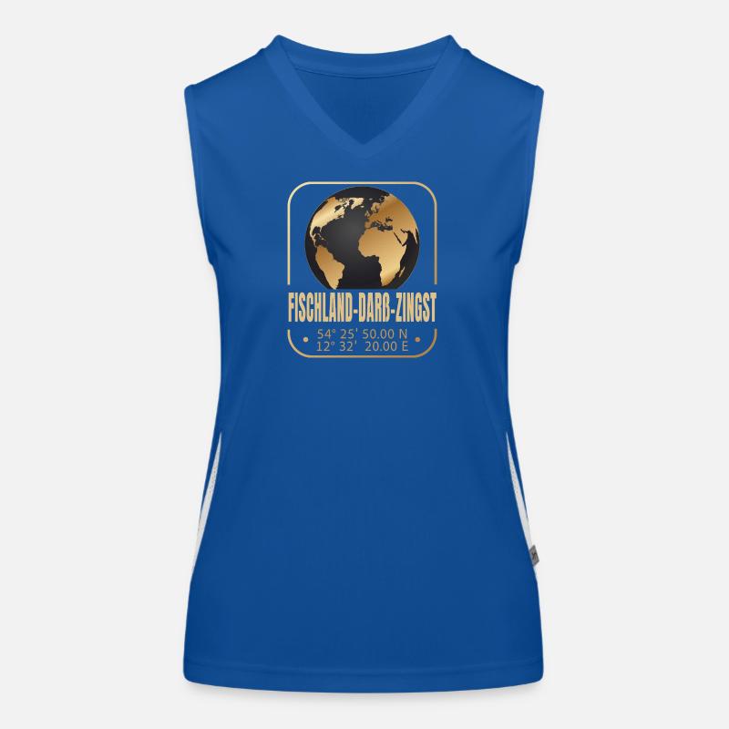 Fischland - Darss - Zingst Funktionelles Kontrast-Tank Top für Frauen