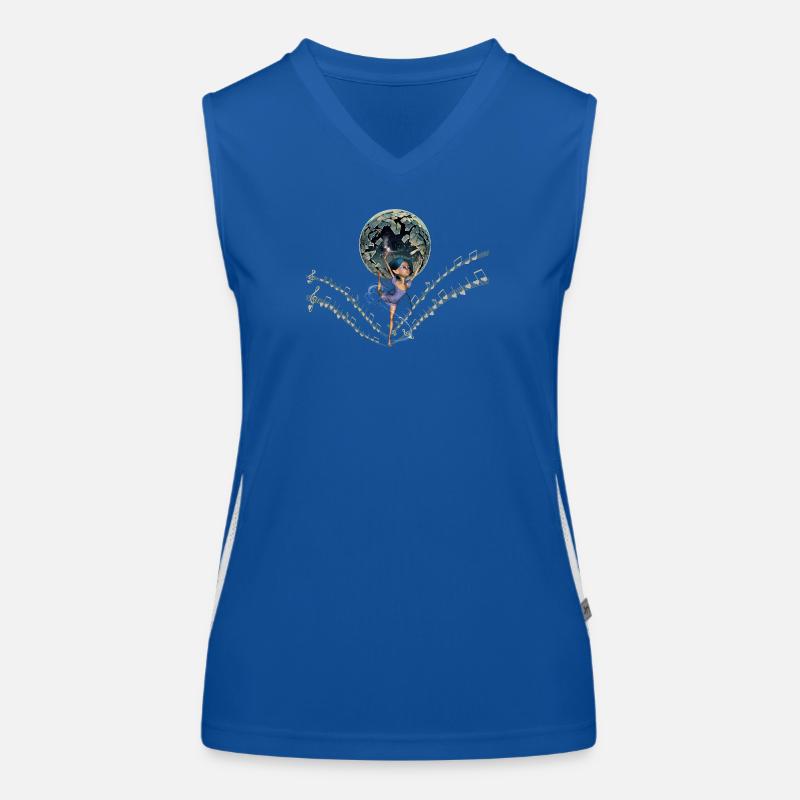 Balancing between music and magic Women's Functional Contrast Tank Top